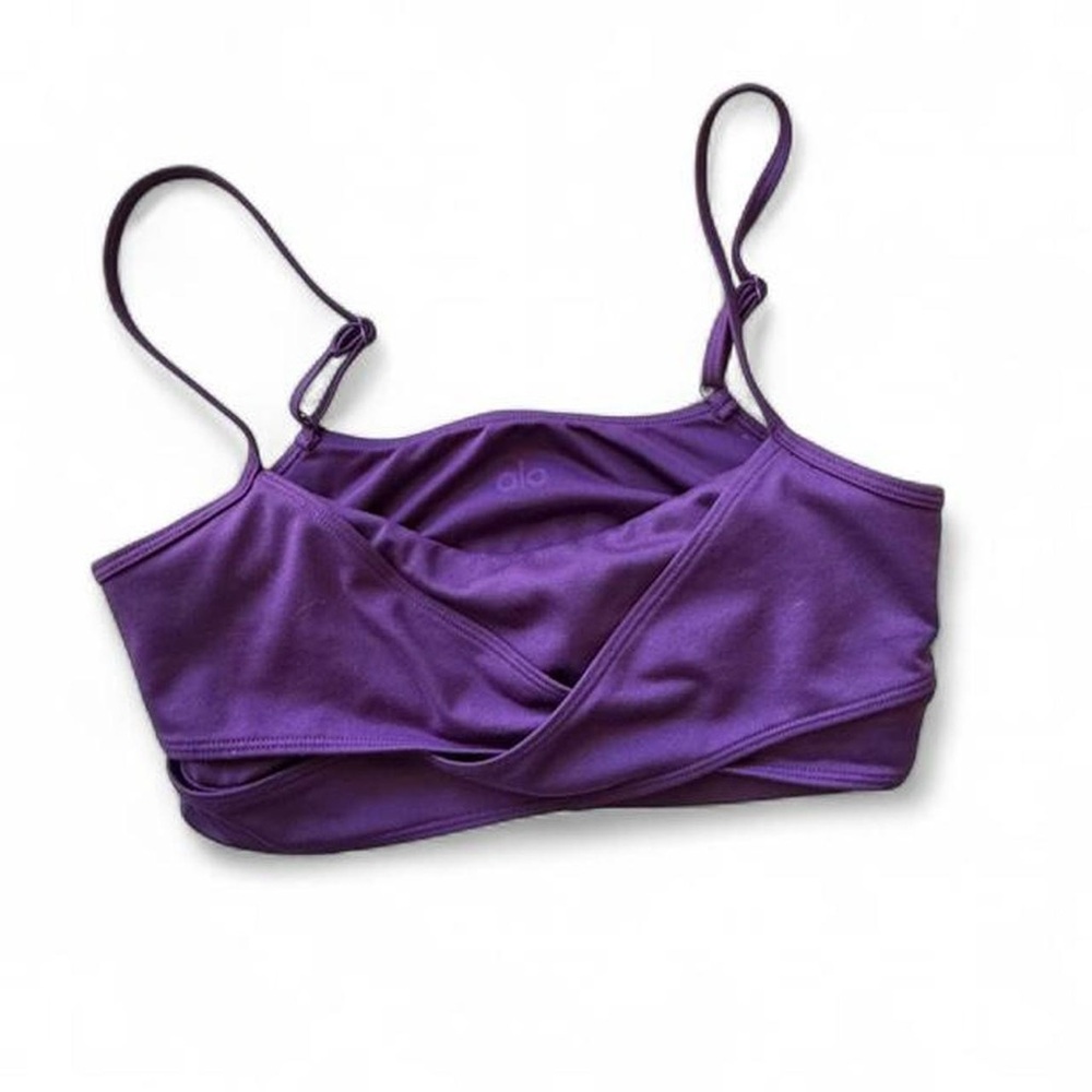 Alo Airbrush Enso Bra in Dark Plum Size XS‎